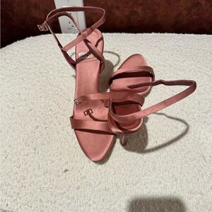 Elegant Pink Strappy Heels